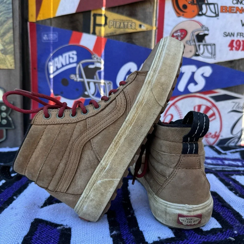 Size‎ 8 - VANS SK8 Hi MTE 2 All Weather Boots Brown Chipmunk / Marshmallow Shoe
